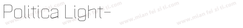 Politica Light字体转换